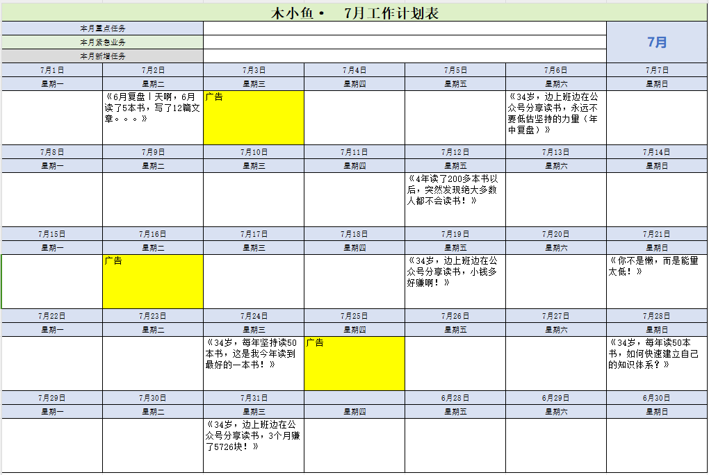 7月复盘｜出差一个周，还读了3本书，写了8篇文章！